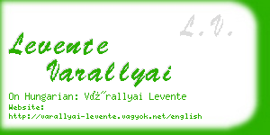 levente varallyai business card